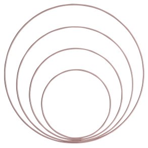 Metal ringe og Rundstokke