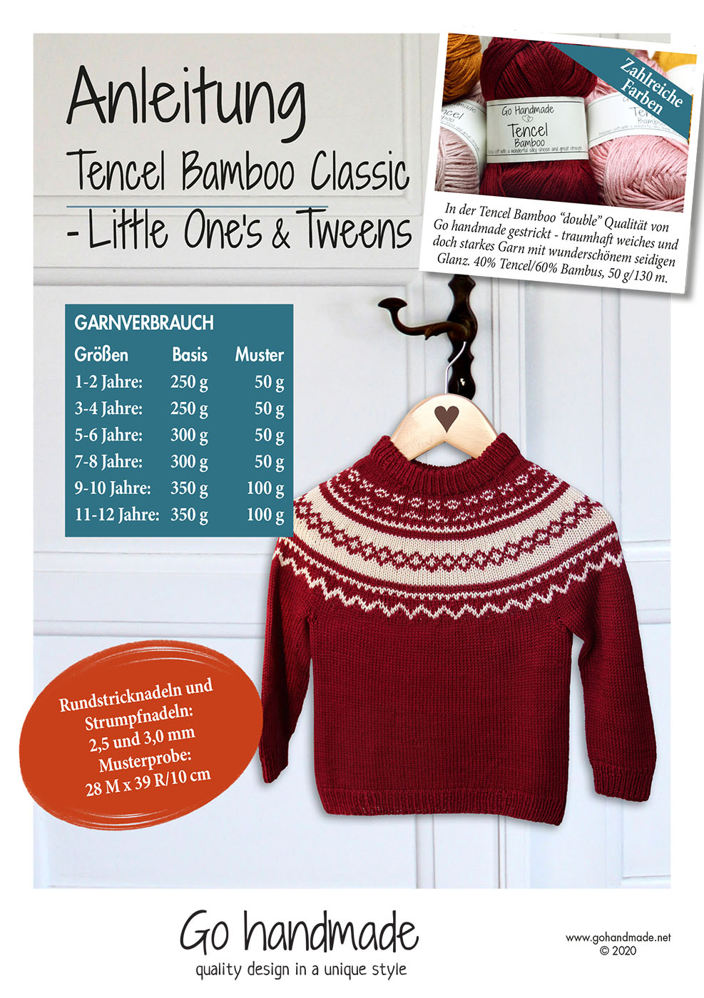 Tencel Bamboo Classic - Little One's & Tweens (1 - 12 years) - DE -  Clothing - Go handmade