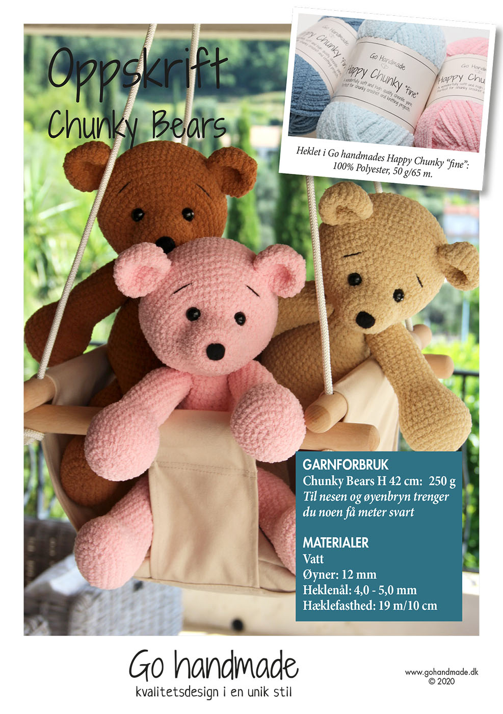 Chunky Bears - NO - Animals and cuddle cloths - Go handmade
