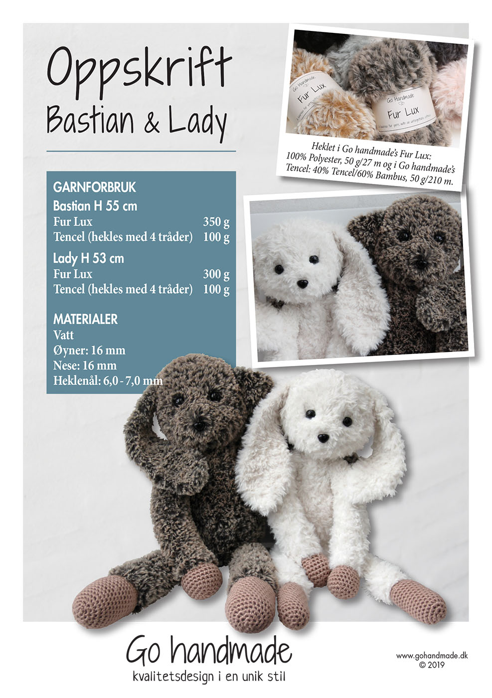 Bastian & Lady - NO - Animals and cuddle cloths - Go handmade
