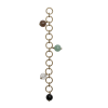 Row counter chain - Mixed stones, 10 rings