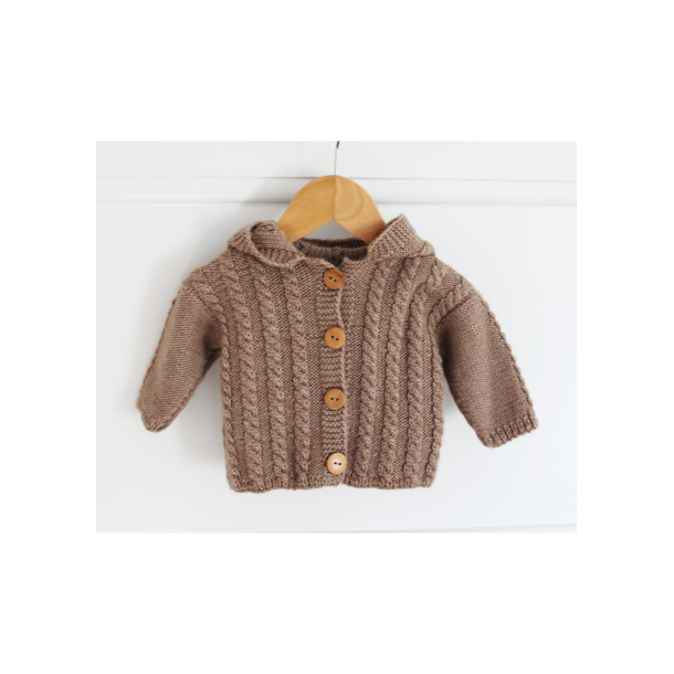 Cabled jacket with hood - Baby (3 months - 6 months) - UK