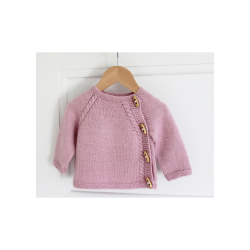 Sweater med sidelukning - Baby (3 mdr. - 6mdr.) - DE