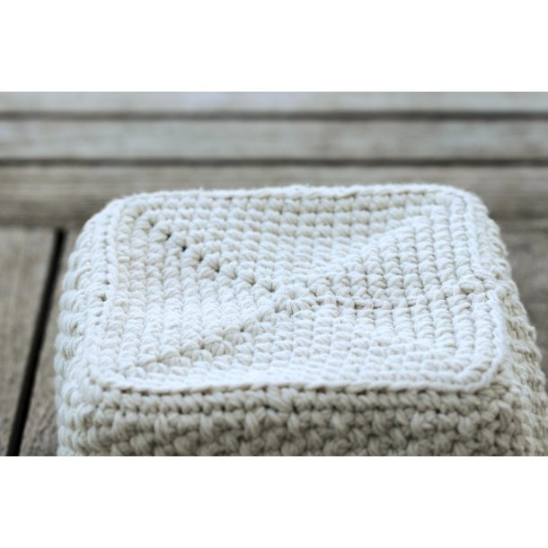 Moss Stitch kurve - firkantede - DK