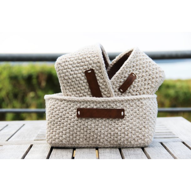 Moss Stitch kurve - firkantede - DK