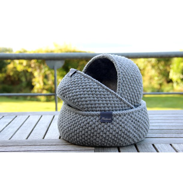 Moss Stitch Basket - Round - UK