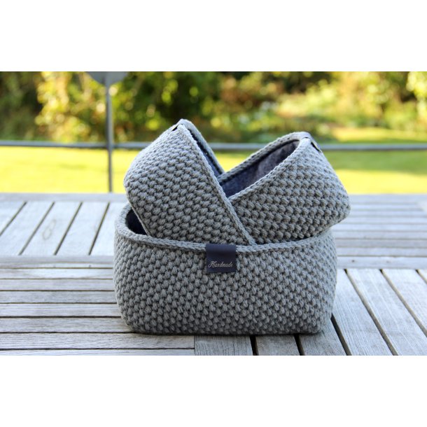 Moss Stitch kurve - firkantede - DK