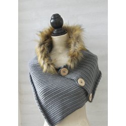 Sjalskrave i Rib Stitch