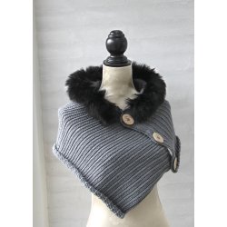 Sjalskrave i Rib Stitch