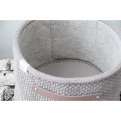 Moss Stitch Kurve med PU lder bunde - DK