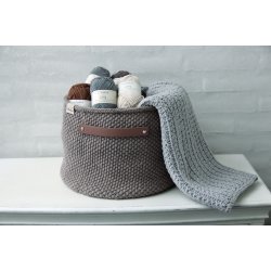 Moss Stitch Kurve med PU lder bunde - DK