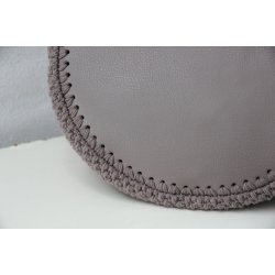 Moss Stitch Kurve med PU lder bunde - DK