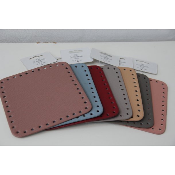 Moss Stitch Kurve med PU lder bunde - DK