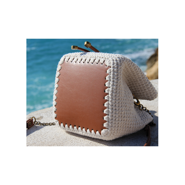 Bucket bag with PU leather bases - UK