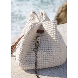 Bucket bag with PU leather bases - UK