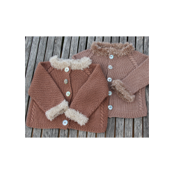 Cardigan Fur Moss Stitch - DK