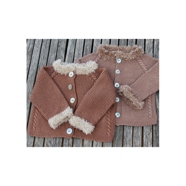 Cardigan Fur Moss Stitch - DK