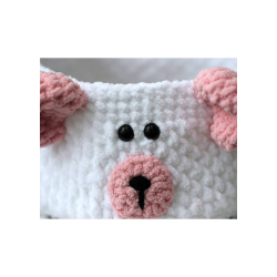 Teddy Basket with PU leather base - UK