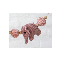Elephant pram chain - Bohme Velvet fine - DK 