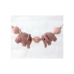Elephant pram chain - Bohme Velvet fine - DK 