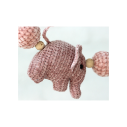 Elephant pram chain - Bohme Velvet fine - DK 