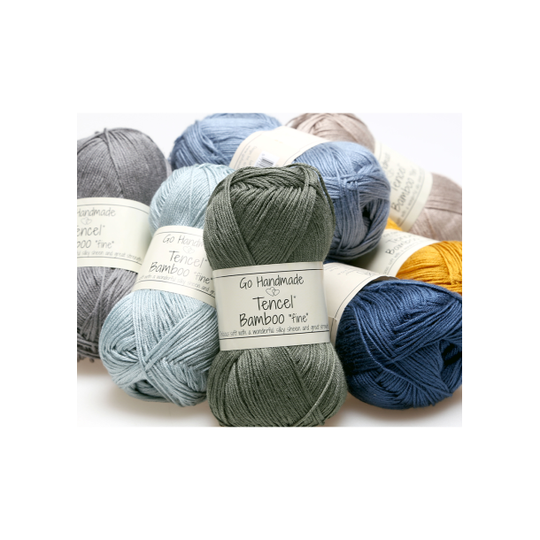 Granny Tencel Bamboo Shawl with Fringes - UK