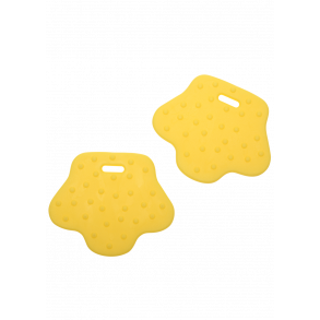 Soft TPE figure - feet - yellow - 70 mm - 2 pcs. 