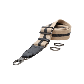 Handbag shoulder strap 125cm Beige/Dark Grey