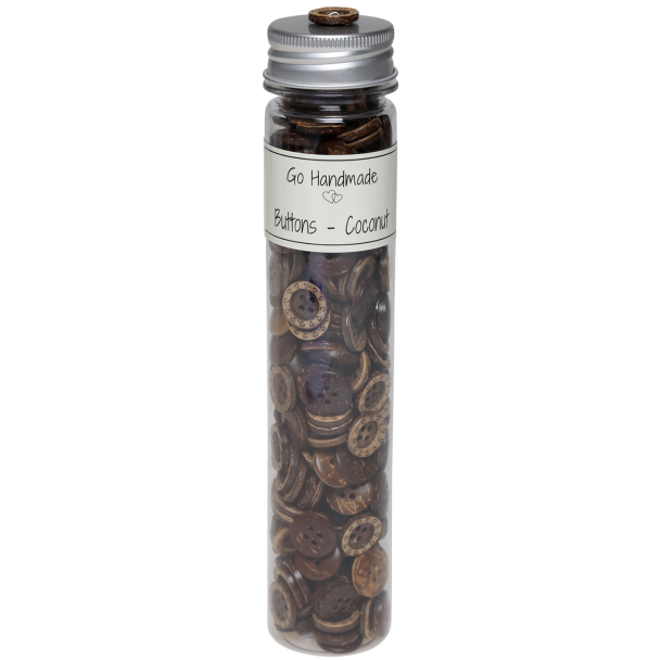 Coconut - Classic w/hearts 15 mm 