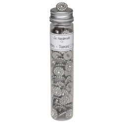 Diamond 2 row - 20 mm - Silver