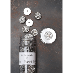 Diamond 2 row - 20 mm - Silver