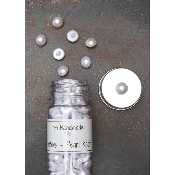 Pearl Resin, Half Round - 11 mm