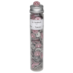 Diamond 2 row - 20 mm - Pink