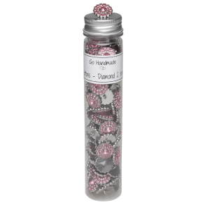 Diamond 2 row - 20 mm - Pink