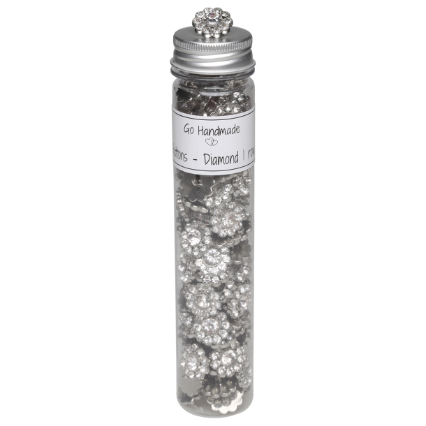 Diamond 1 row - 20 mm - Silver