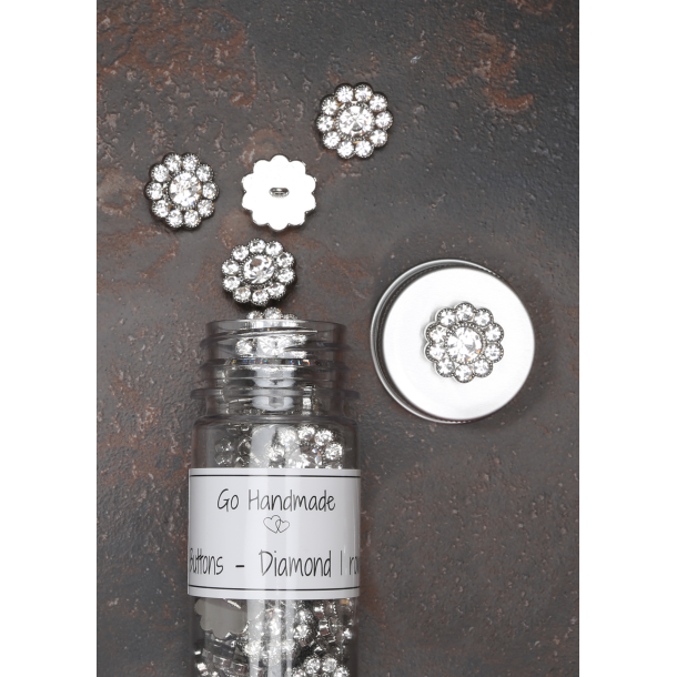 Diamond 1 row - 20 mm - Silver