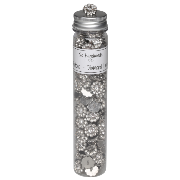 Diamond 1 row - 17 mm - Silver