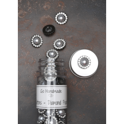 Diamond pearl - Shank - 18 mm - Black