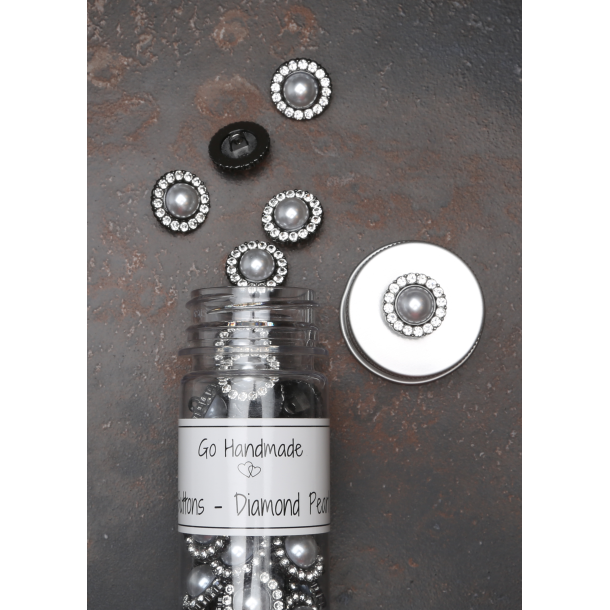 Diamond pearl - Shank - 18 mm - Black