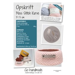 Moss Stitch Kurve - D 17 cm - DK