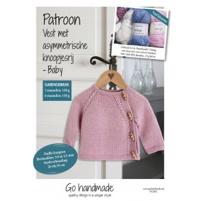 Sweater with asymmetrical button tape - Baby (3 months - 6 months) - NL