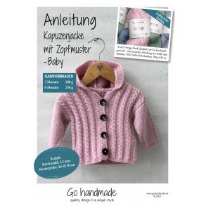 Cabled jacket with hood - Baby (3 months - 6 months) - DE