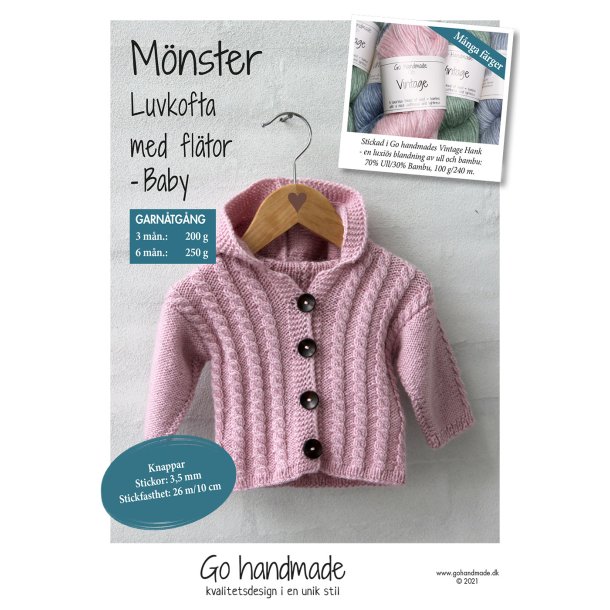 Cabled jacket with hood - Baby (3 months - 6 months) - SE