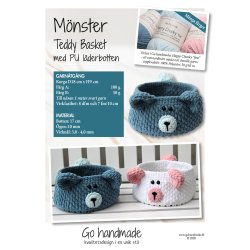 Teddy Basket with PU leather base - SE