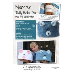 Teddy Basket Big with PU leather base - SE