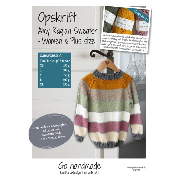 Amy Raglan Sweater - Women &amp; Plus size (XS - XL) - DK