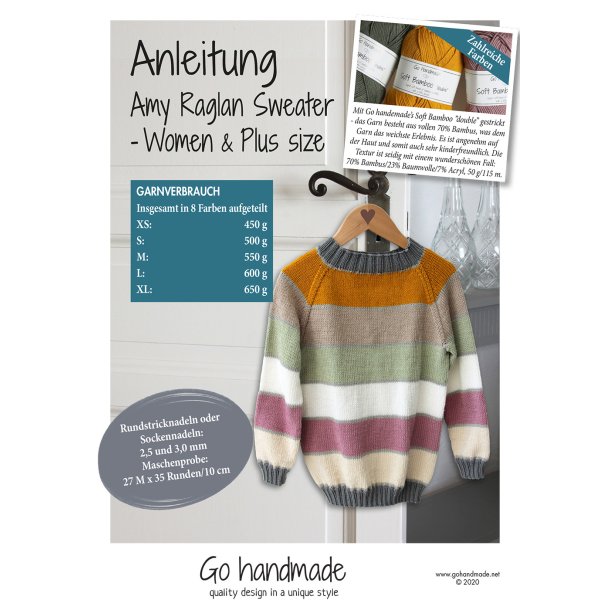 Amy Raglan Sweater - Women &amp; Plus size (XS - XL) - DE