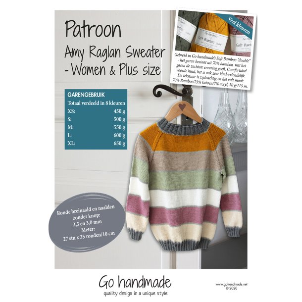 Amy Raglan Sweater - Women &amp; Plus size (XS - XL) - NL