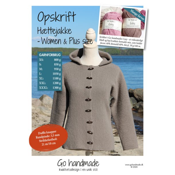 Hooded Jacket - Women &amp; Plus size (XS - XXXL) - DK