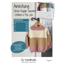 Stripe Raglan Sweater - Women &amp; Plus size (XS - XL) - DE